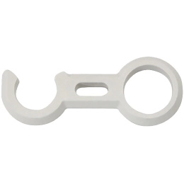 Крючок фиксатор трапа 25 мм белый (040546WT, 10269483)